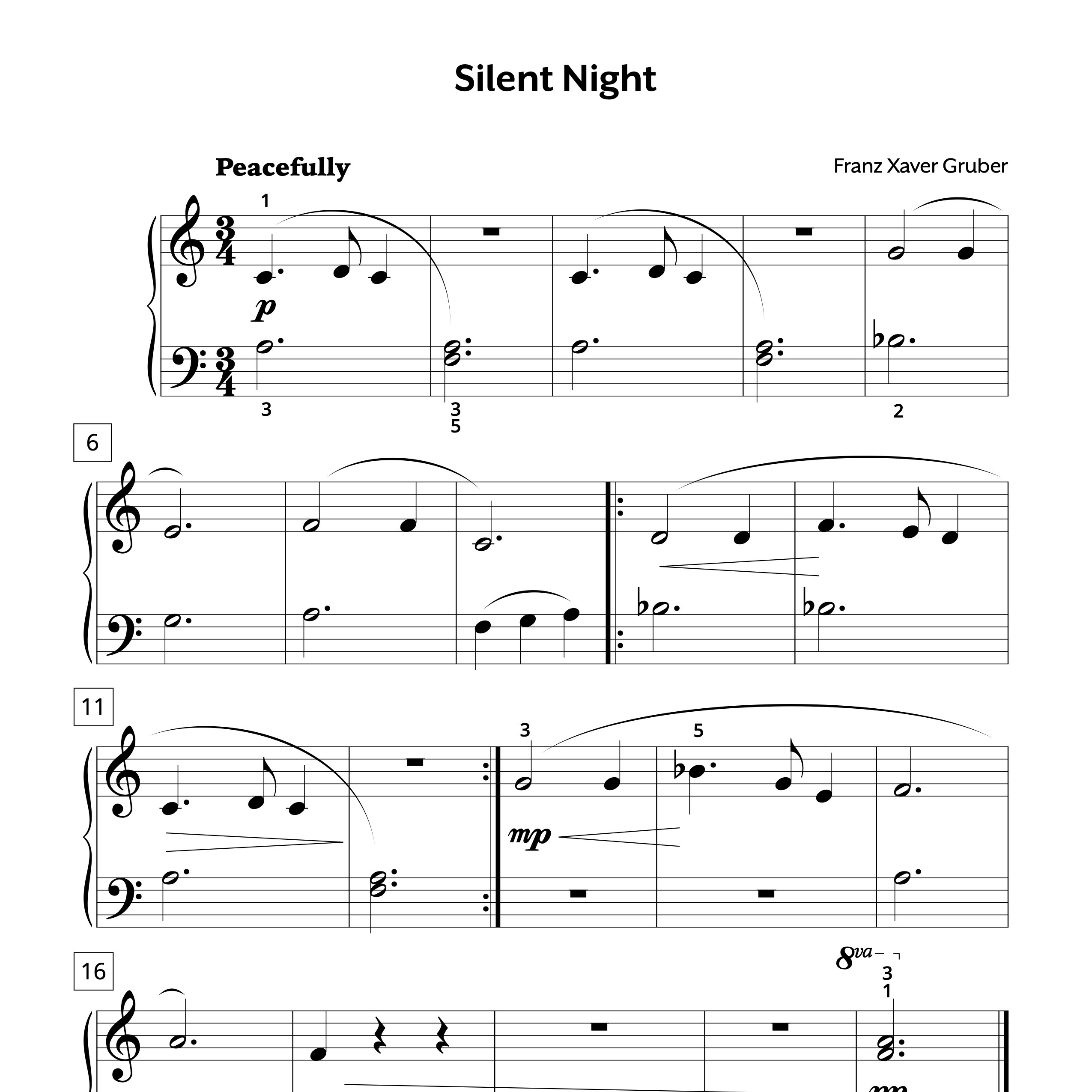 Silent Night Elementary Store Preview