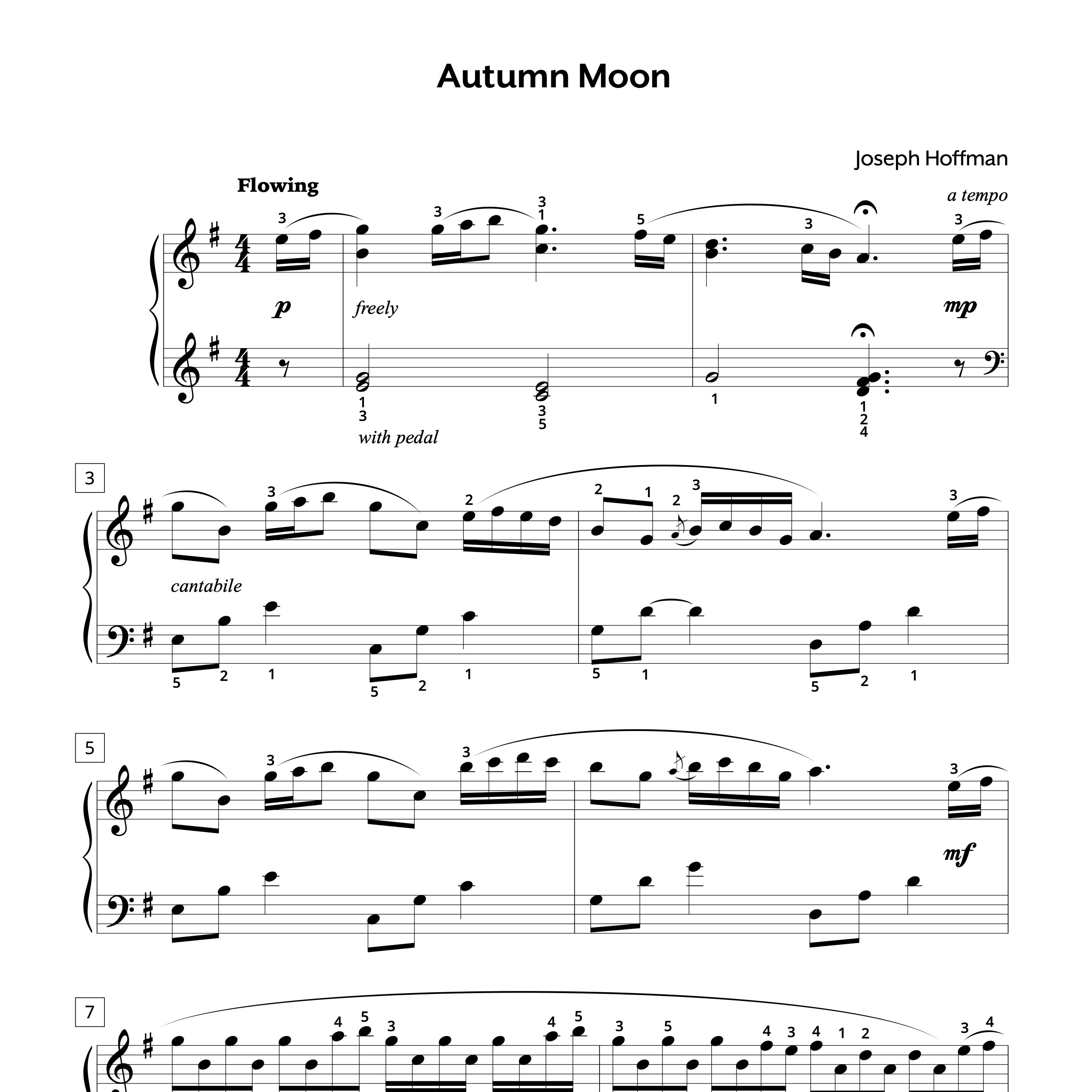 Hoffman Autumn Moon Sheet Music