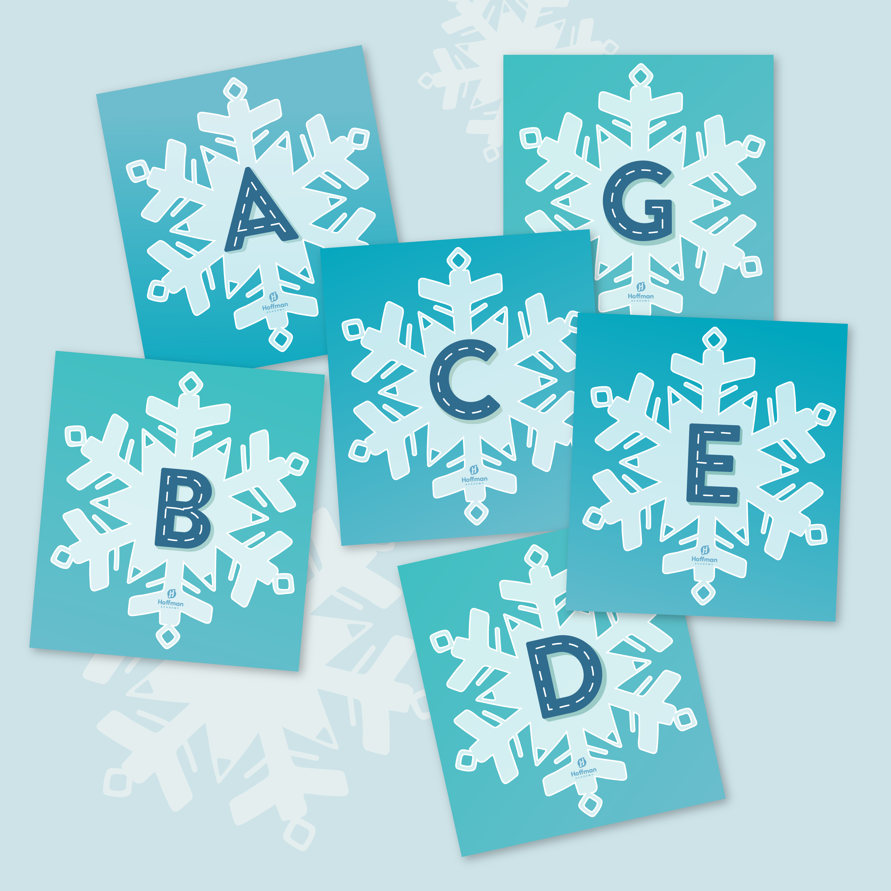 Snowflake Alphabet Cards