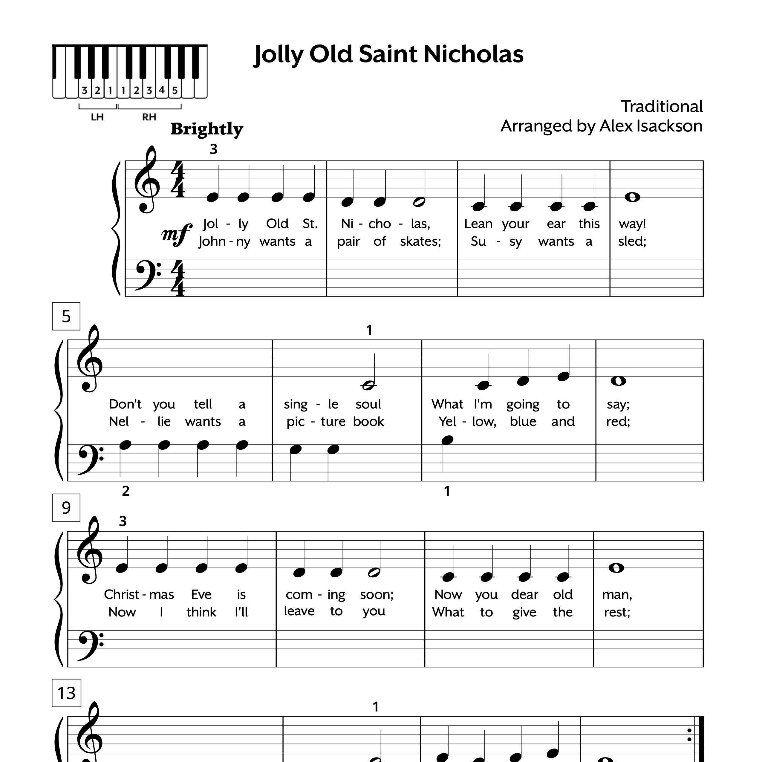 Christmas Early Elementary O Christmas Tree FREE Sheet Music